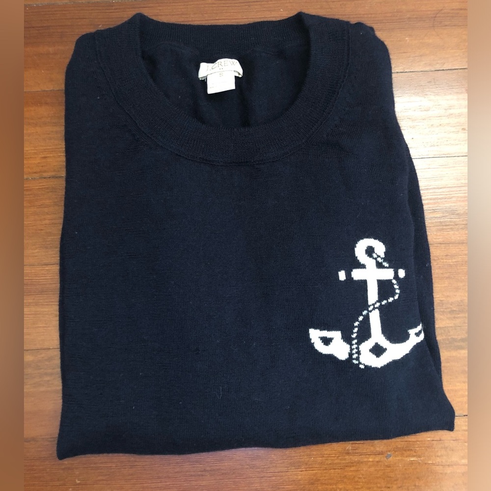 jcrew merino wool anchor sweater